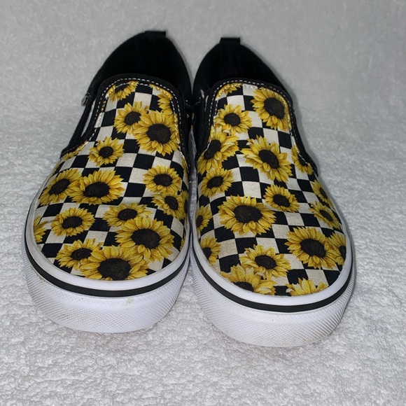 Vans Asher Sunflower Slip On Sneakers Size US Missy 4.5 - Picture 2 of 9